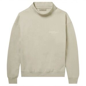 FEAR OF GOD ESSENTIALS - Men’s Mockneck Sweatshirt in Wheat | NWT